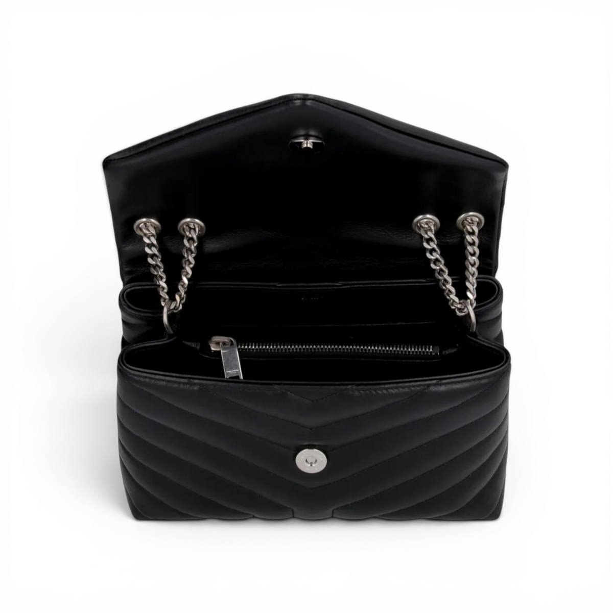 Loulou Small Bag Black Silver