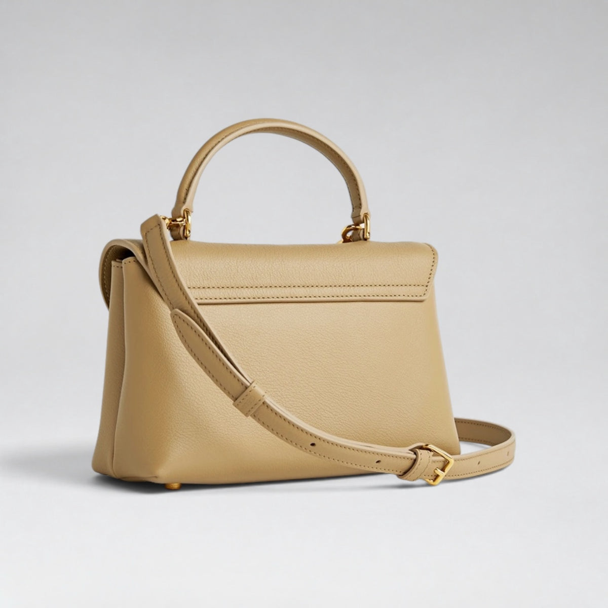 Teen Nino Bag Grained Calfskin Capuccino