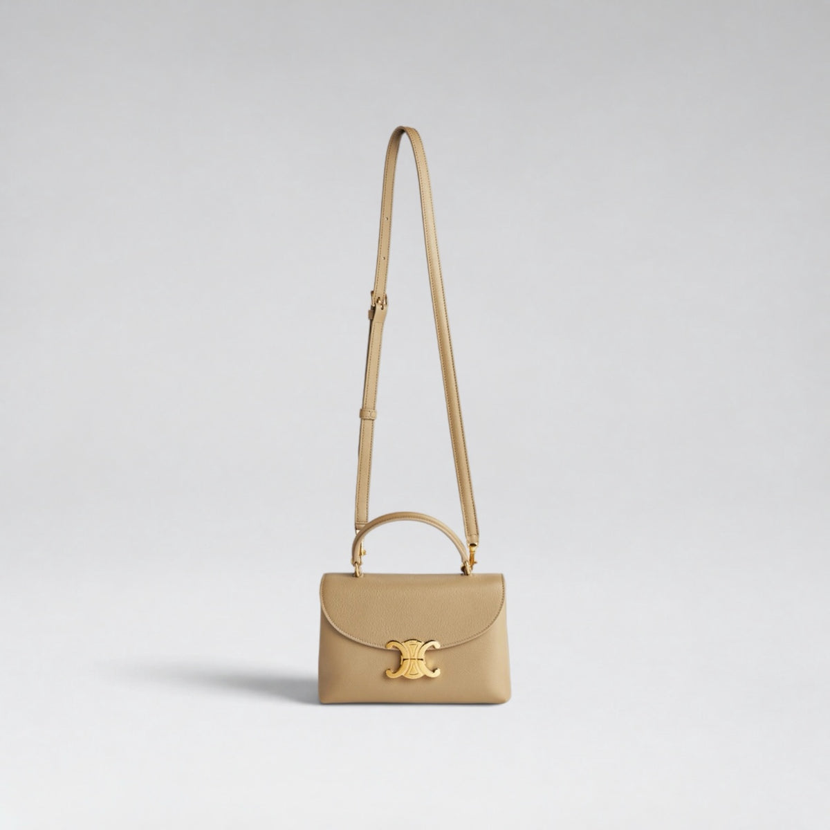 Teen Nino Bag Grained Calfskin Capuccino