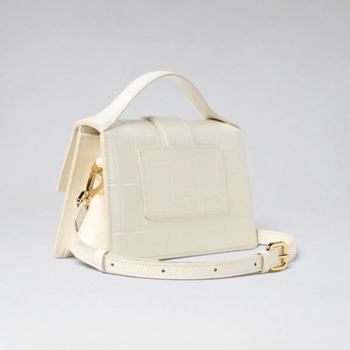 Large Bambino Croco Pattern Ivory