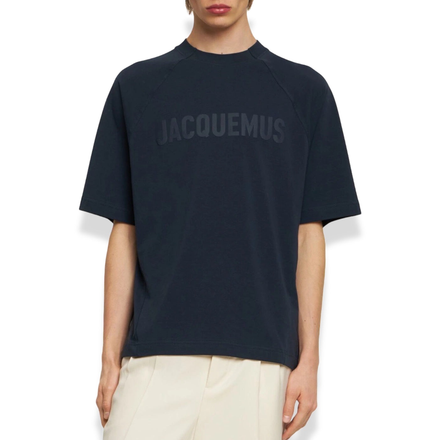 Jacquemus - Le Typo Logo Tee Navy Blue