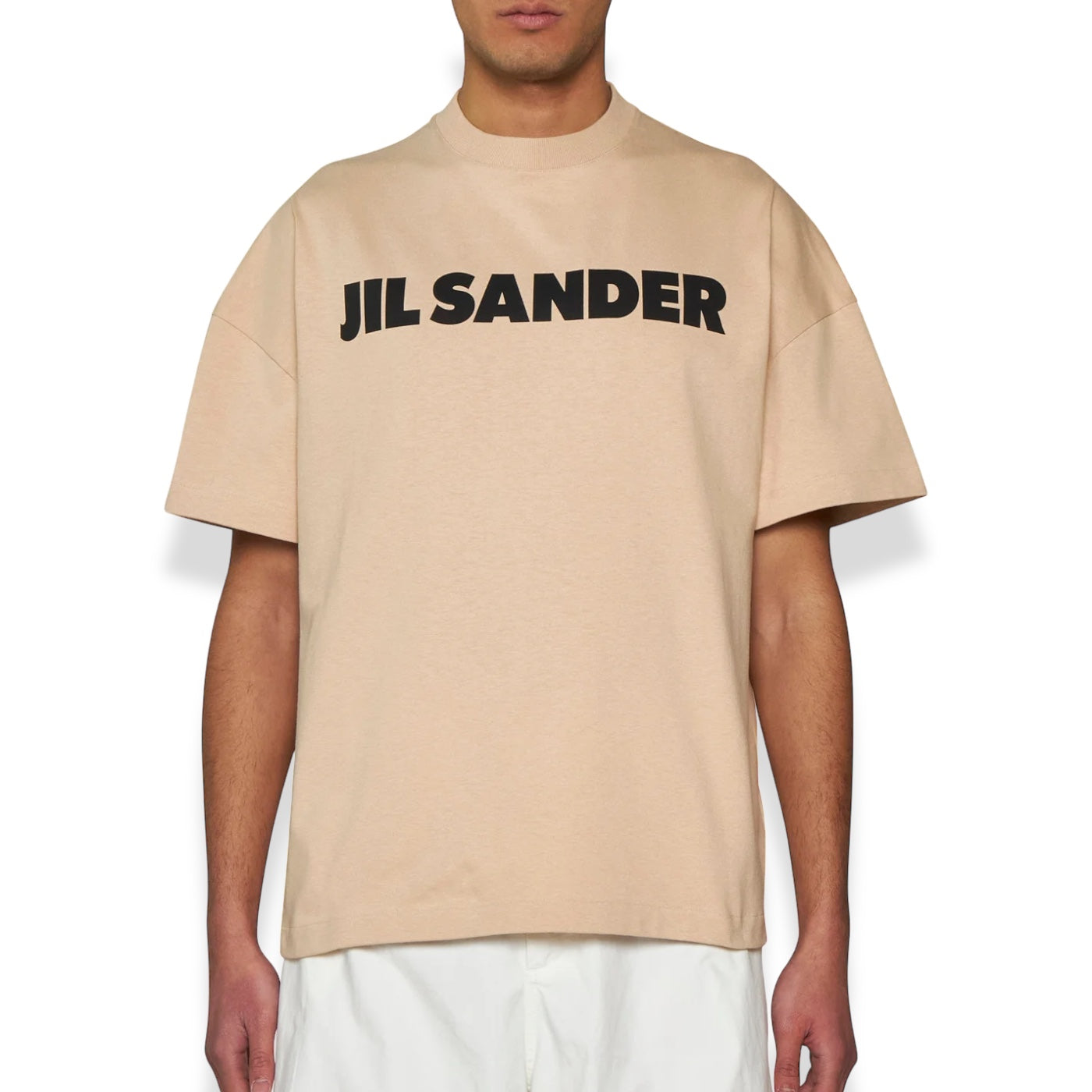 Jil Sander - Cotton Jersey Logo Tee Dark Sand