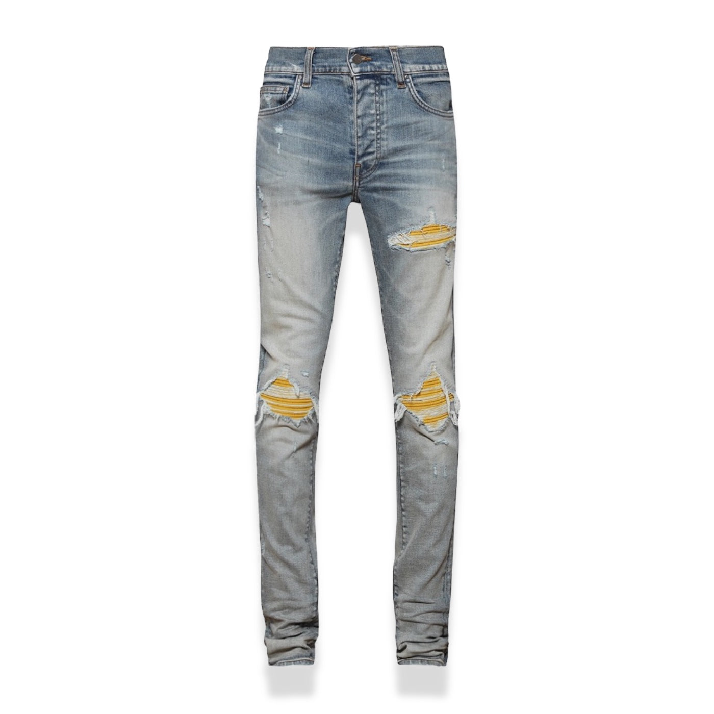 Amiri - MX1 Clay Indigo Yellow Jeans