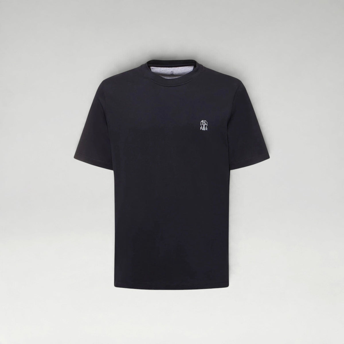 Cotton Jersey Logo Tee Navy Blue