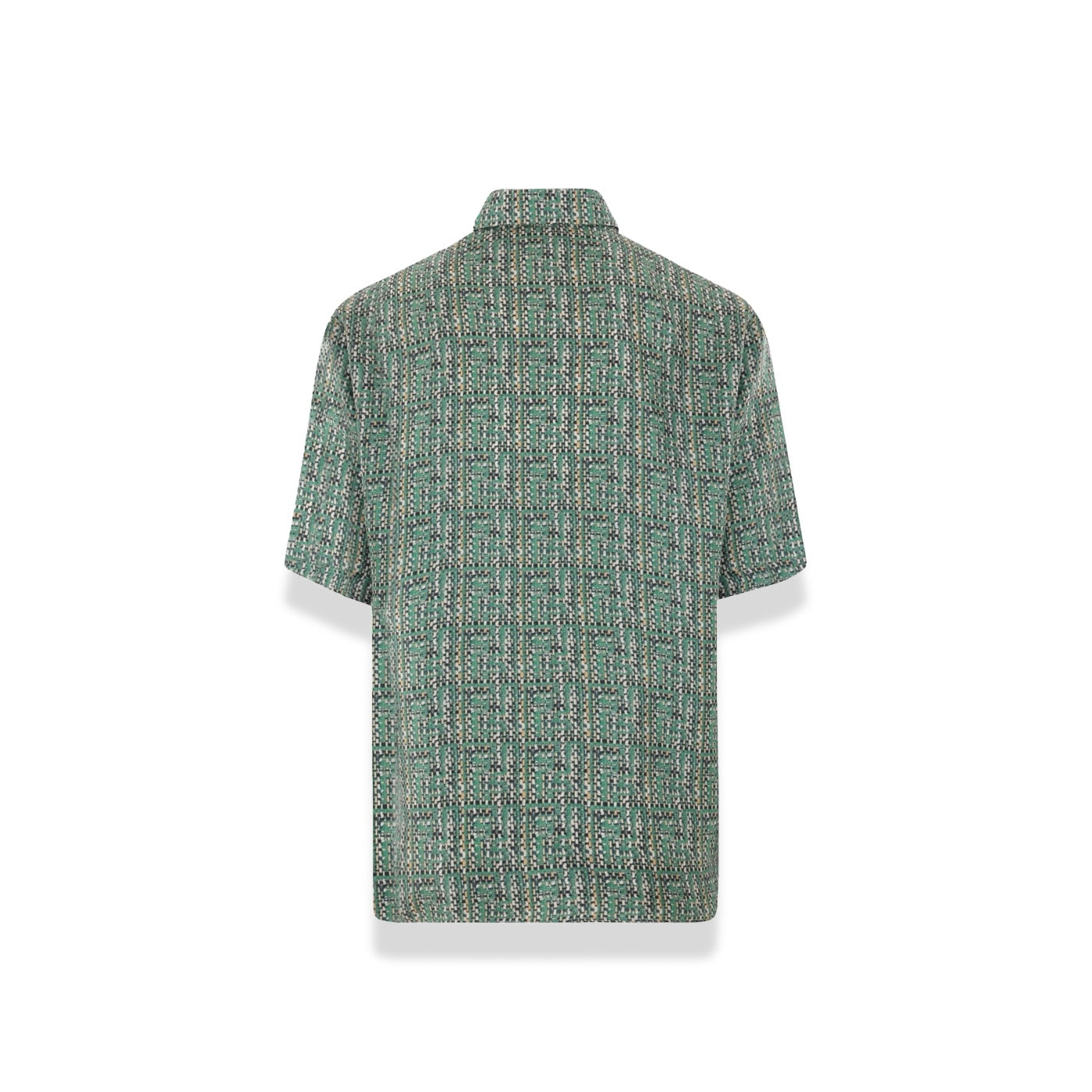 Fendi - Green FF Print Silk Shirt