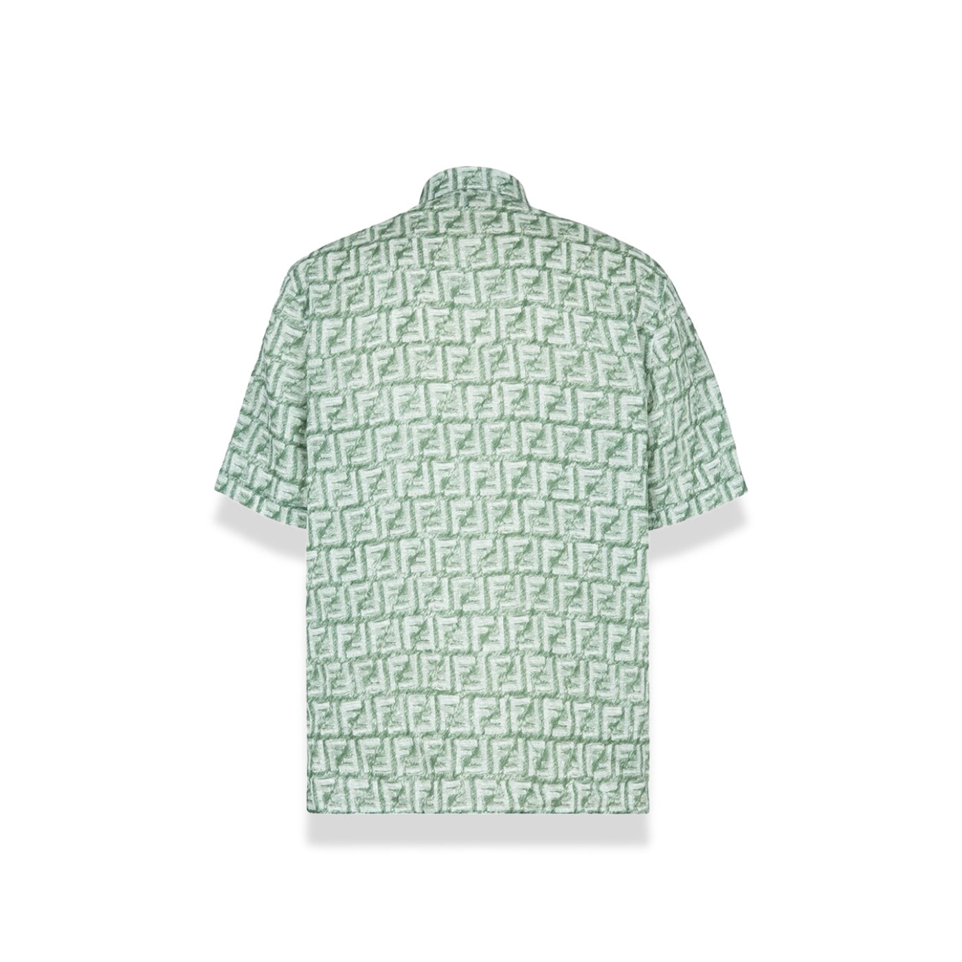 Fendi - Green FF Print Linen Shirt