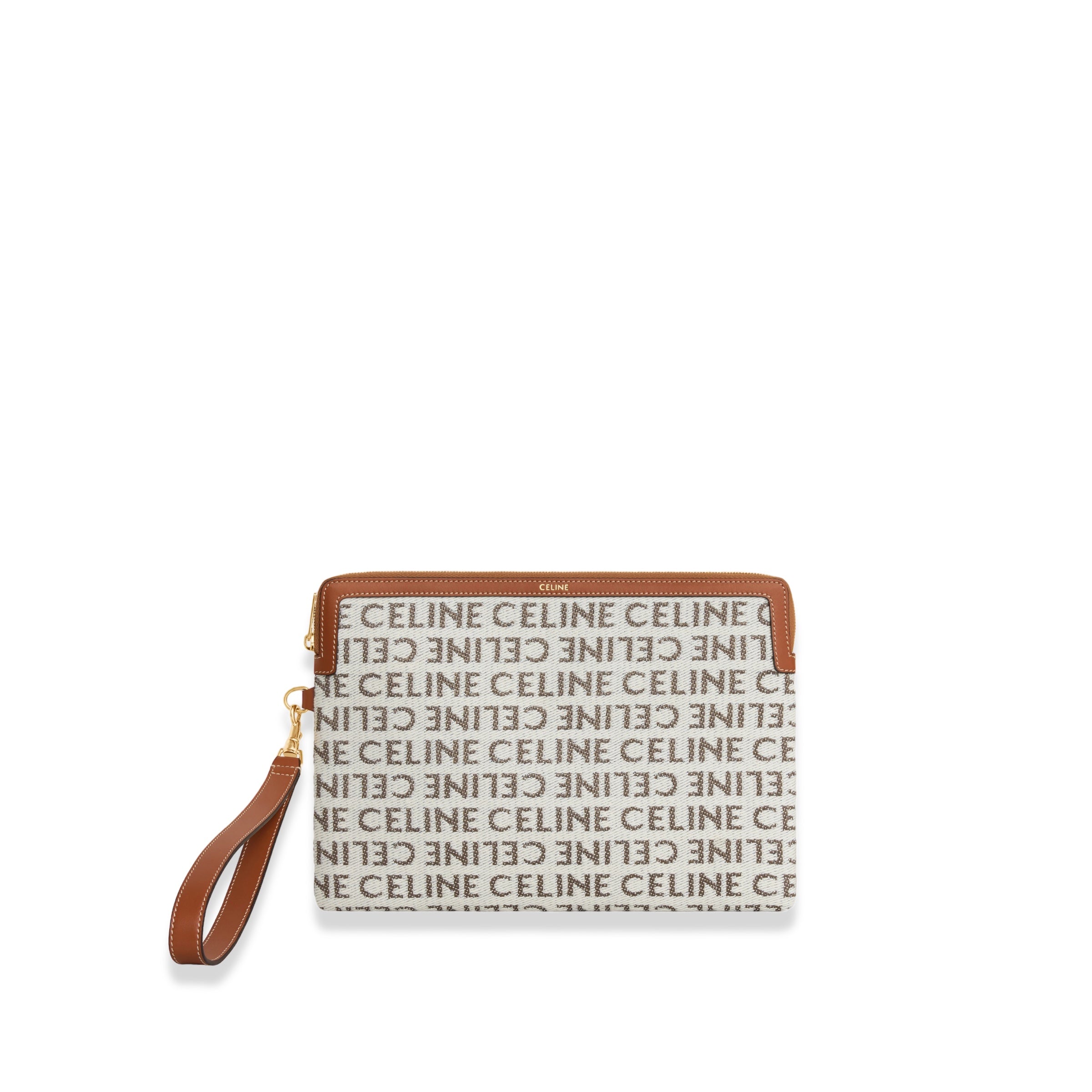 Celine - Small Signature logo Pouch With Strap