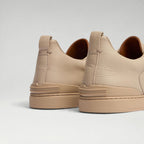 Triple Stitch Deerskin Sneaker Sand