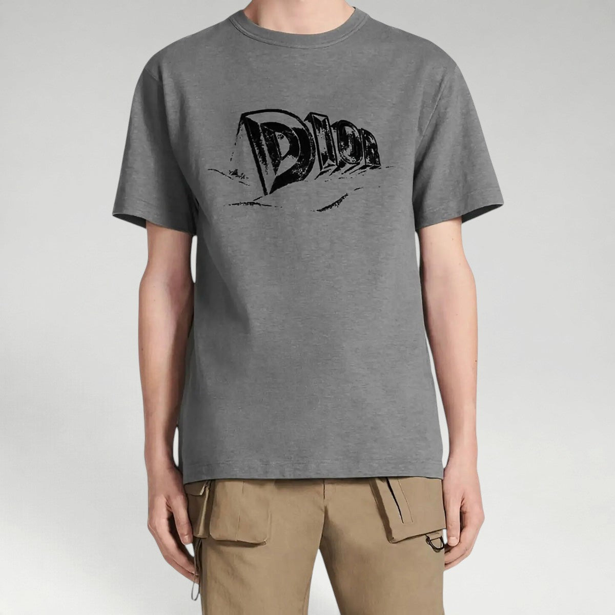 Graffiti Logo Tee Grey