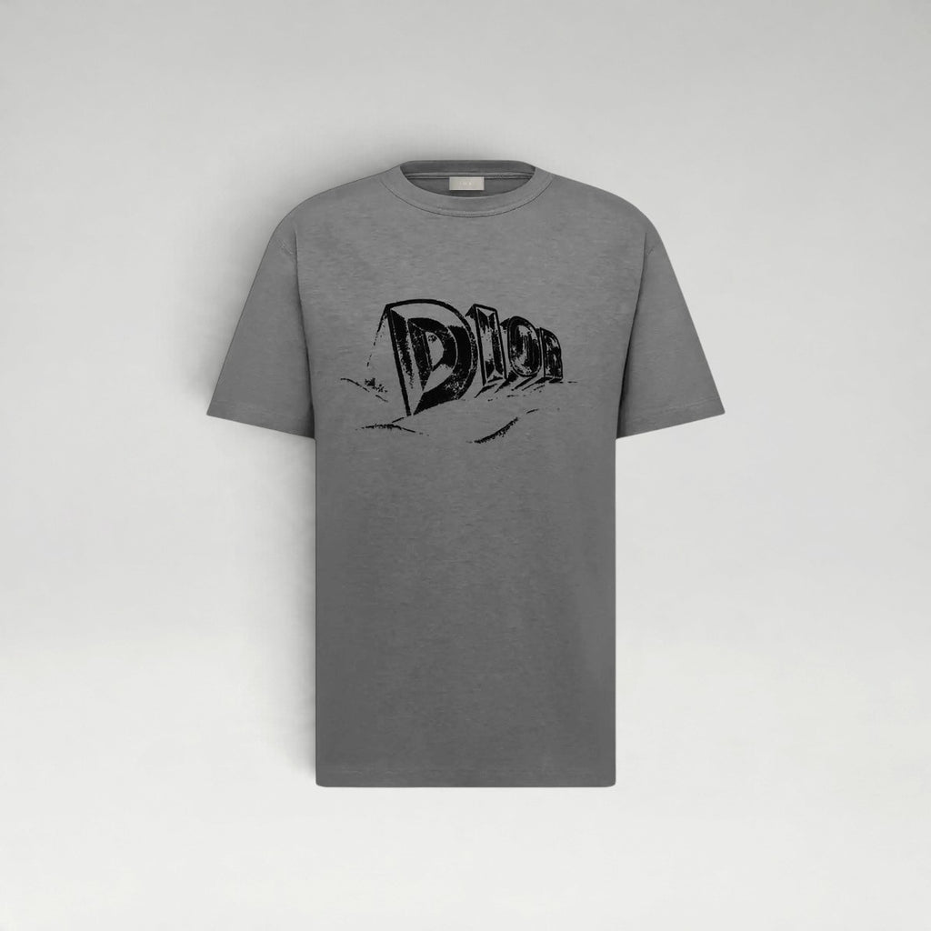 Graffiti Logo Tee Grey