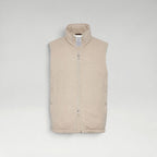 Chevron Down Beige Vest