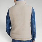 Chevron Down Beige Vest