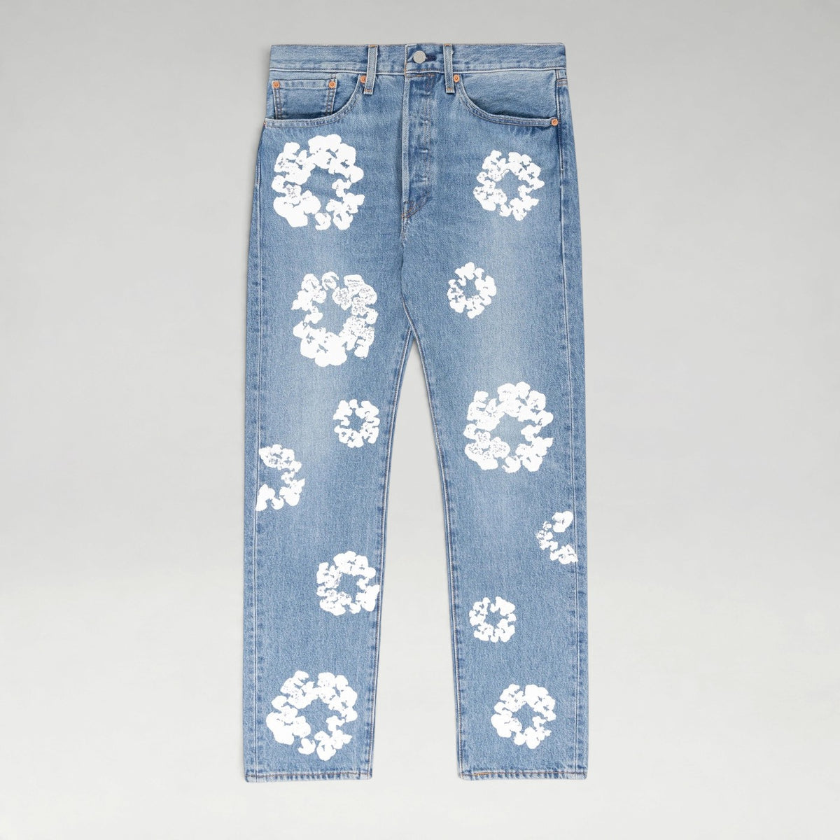 Cotton Wreath Jeans Blue