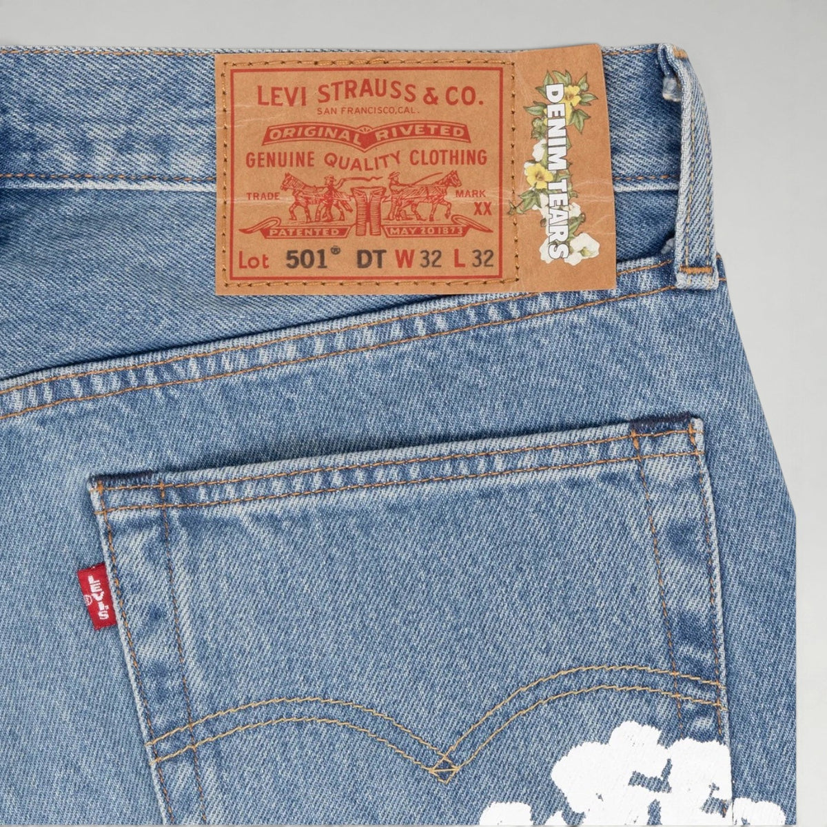 Cotton Wreath Jeans Blue