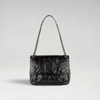 NIKI MEDIUM PATENT BAG BLACK