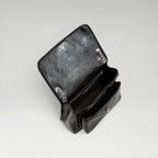 NIKI MEDIUM PATENT BAG BLACK