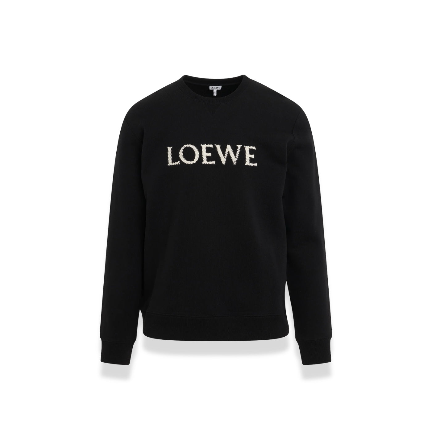 Embroided Logo Sweater Black S (FITS LIKE XS) Black